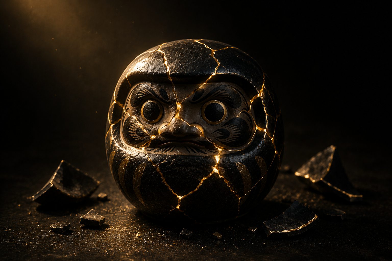 Daruma que permanece en pie después de la caída