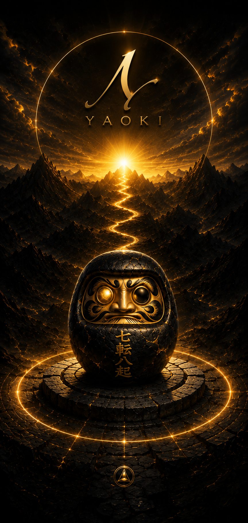 Daruma esperando su segundo ojo